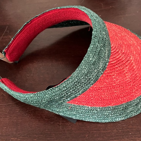 The Gucci Manuel Straw Visor in Green is woven in
Italy - Picture 5 of 6